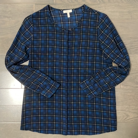 Joie Silk Button Down Patterned Blouse Size XXS - Picture 1 of 6